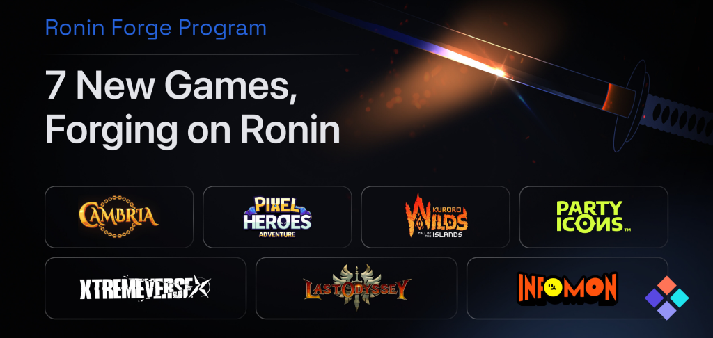 Seven New Games to Join Ronin Network Through Ronin Forge